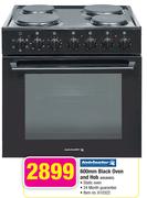 Kelvinator 600mm Black Oven and Hob KBU60BS