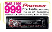 Pioneer Front Loader-DEH-X1650UB