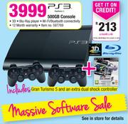 Play Station 3 500GB Console