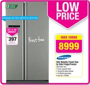 Samsung 550L Metallic Finish Side By Side Fridge/Freezer RSA1NTMG1 XFA