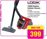 Logik 1200W Bagless Cylinder Vacuum FJD 904