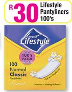 Lifestyle Pantyliners-100's