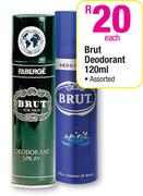 Brut Deodorant-120ml Each