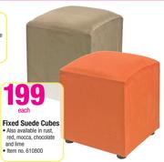 Fixed Suede Cubes-Each