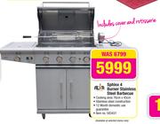 Alva Sphinx 4 Burner Stainless Steel Barbecue