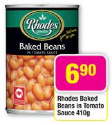Rhodes Baked Beans In Tomato Sauce-410g