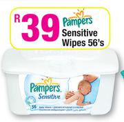 Pampers Sensitive Wipes-56's