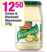 Crosse & Blackwell Mayonnaise-375g Each