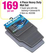4 Piece Heavy Duty Mat Set-Per Set