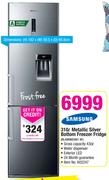 Samsung 310Ltr Metallic Silver Bottom Freezer Fridge