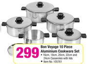 Bon Voyage 10 Piece Aluminium Cookware Set