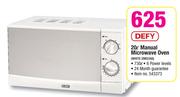 Defy 20Ltr Manual Microwave Oven