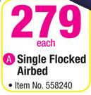 Camp Master Single Flocked Airbed