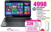 HP Intel Celeron Notebook-On STD My Gig 1