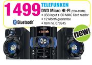 Telefunken DVD Micro Hi-Fi TDH-31BTB