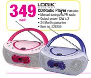 Logik CD/Radio Player PCD 6203 Each