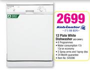 Kelvinator 12 Place White Dishwasher KD12WW1