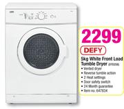 Defy 5kg White Front Load Tumble Dryer DTD258