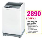 Defy 10kg White Top Load Washing Machine DTL141