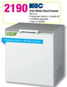 KIC 210ltr White Chest Freezer-KCG 210 1
