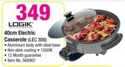Logik 40cm Electric Casserole LEC 300