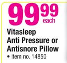 Vita Sleep Anti Pressure Or Antisnore Pillow-Each