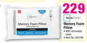 Mainstays Memory Foam Pillow-Each