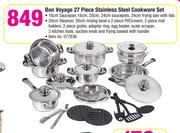 Bon Voyage 27 Piece Stainless Steel Cookware Set