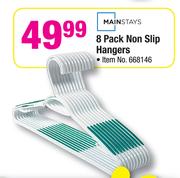 Mainstays 8 Pack Non Slip Hangers-Each