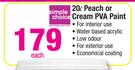 Simple Choice 20Ltr Peach Or Cream PVA Paint-Each