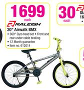 Raleigh 20" Airwalk BMX-Each