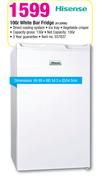 Hisense 100Ltr White Bar Fridge H130RW
