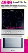 Russell Hobbs 60cm Stainless Steel Oven and Hob CERAN HOB COM