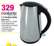 Brabantia 1.7Ltr Cordless Kettle BBEK1007