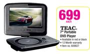 Teac 7" Portable DVD Player Each
