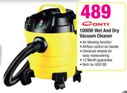 Conti 1000W Wet And Dry Vacuum Cleaner