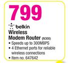 Belkin Wireless Modem Router N300
