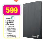 Seagate 2.5" 500GB Expansion Hard Drive