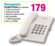 Panasonic Corded Phone KX-TS500SAW