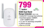 Belkin N300 Dual Band Range Extender F9K1111AS
