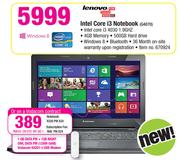 Lenovo Intel Core i3 Notebook G4070