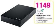 Seagate 3.5" 2TB Desktop Hard Drive