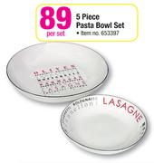 5 Piece Pasta Bowl Set