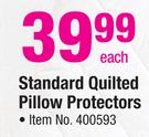 Standard Quilted Pillow Protectors