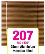 25mm Aluminium Venetian Blind 580x595mm