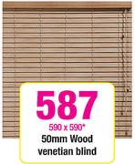 50mm Wood Venetian Blind 590x590mm