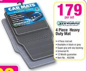 Stingray 4 Piece Heavy Duty Mat-per Set