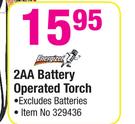 Energizer 2AA Battery Operated Torch
