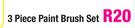 Homestead 3 Piece Paint Brush Set-Per Set