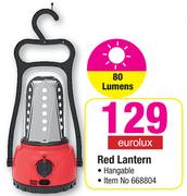 Eurolux Red Hangable Lantern 80 Lumens